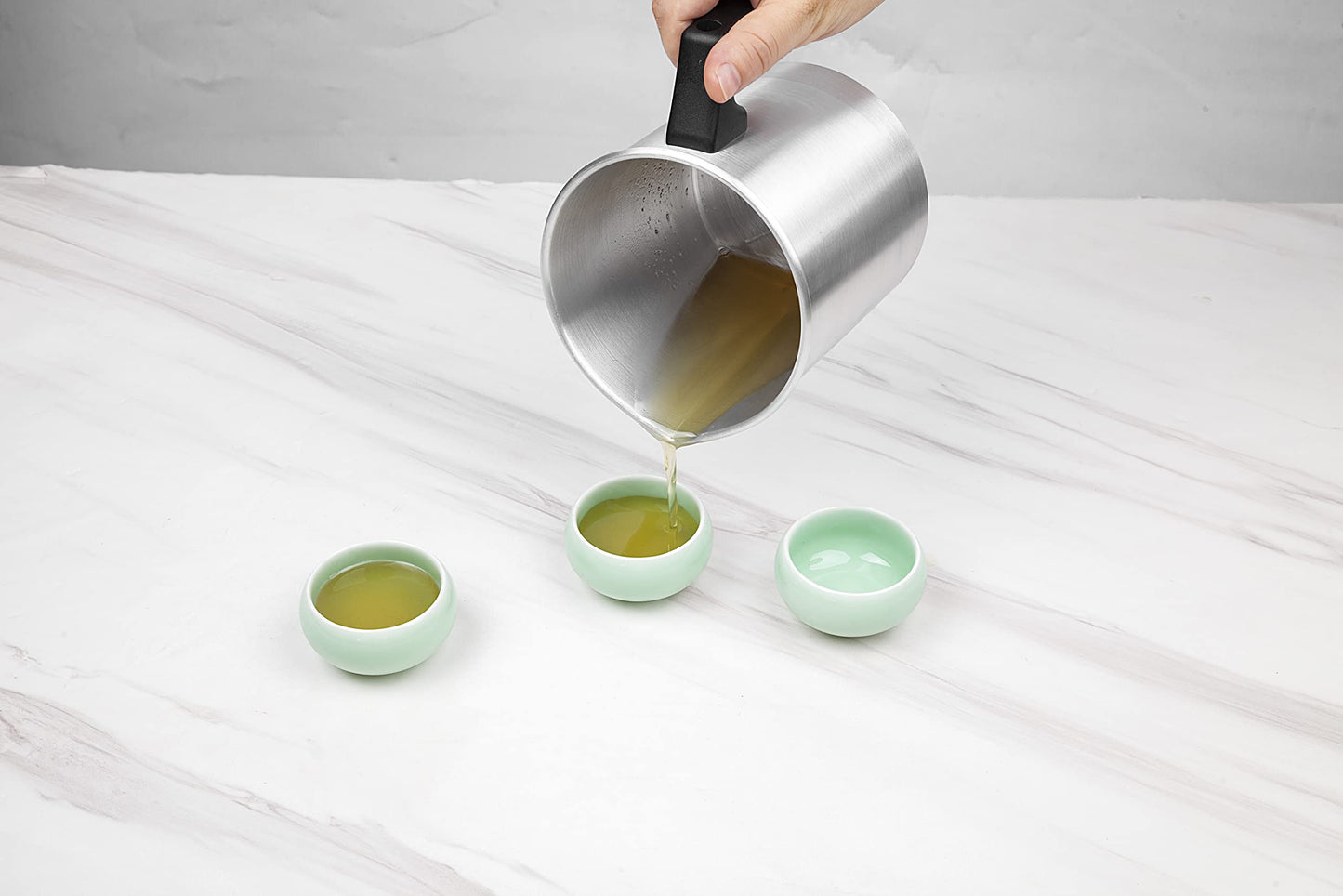 SAMNATE 1.2L Premium Wax Melting Pot - Versatile Candle Making Jug, Ideal for Candle Wax Melting - Durable Metal Jug for Candle Making, Wax Pouring Jug Included - Complete Wax Melts Making Kit