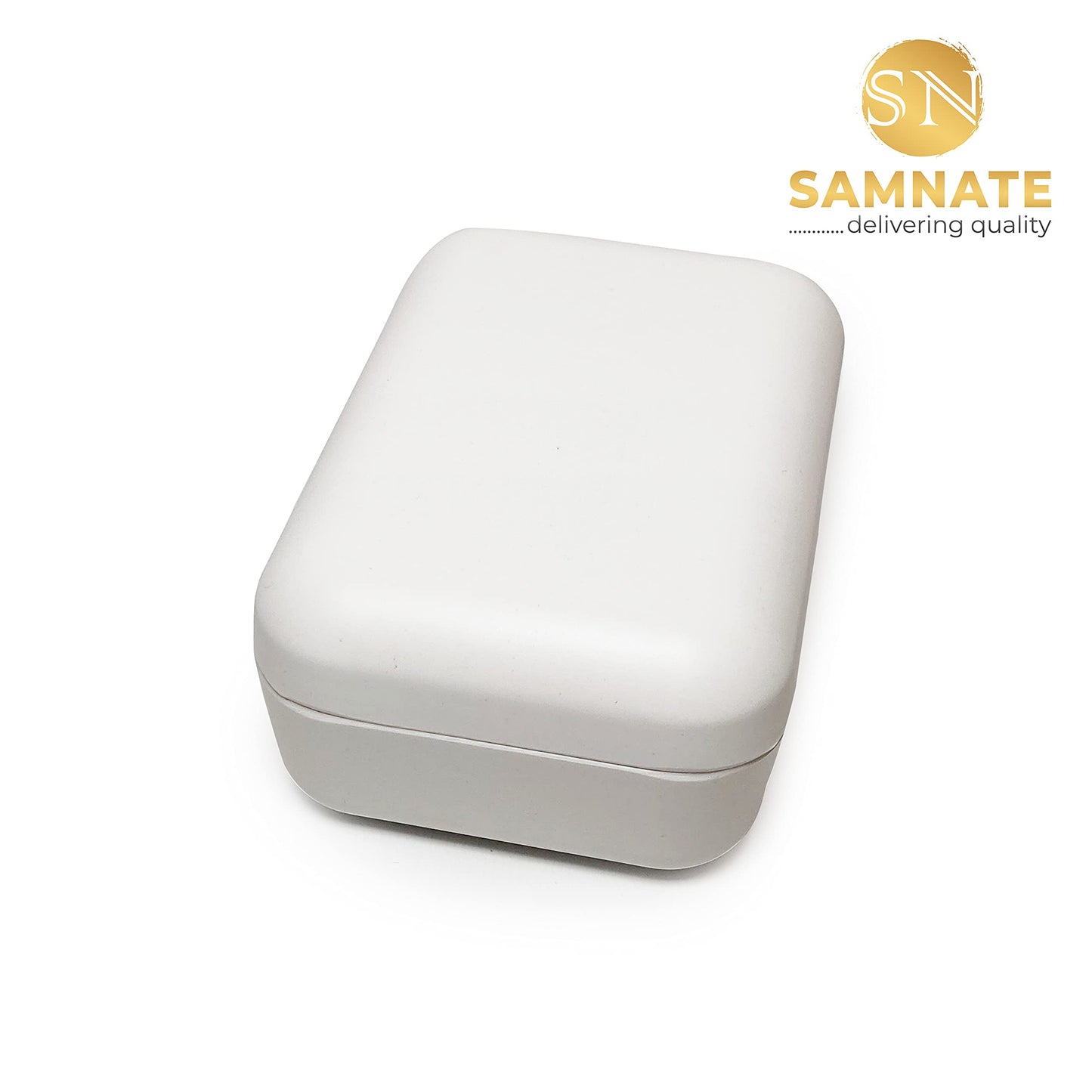 SAMNATE Soap Dish with Bag Durable Anti Mould Natural Wooden Bamboo Soap Dish Storage Hold Soap Dishes for Bar