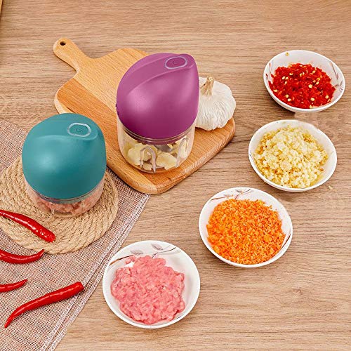 2020 100ML Mini Rechargeable Food Chopper Multi-Function Chopper For Baby Food, Kitchen Food Processor And Portable blender for Vegetable Fruit Meat Garlic Onion Ginger Crusher